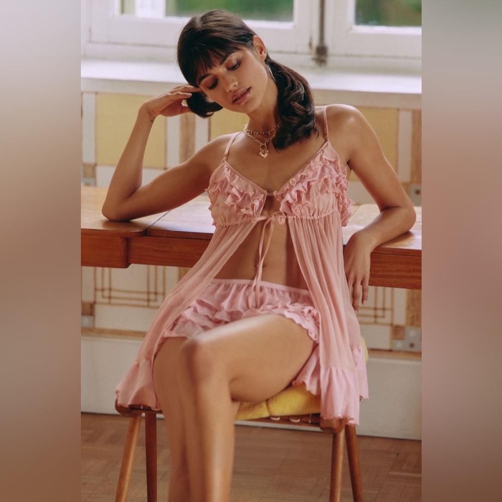 Lyrebird Flyaway Ruffle Cami and Briefs SET